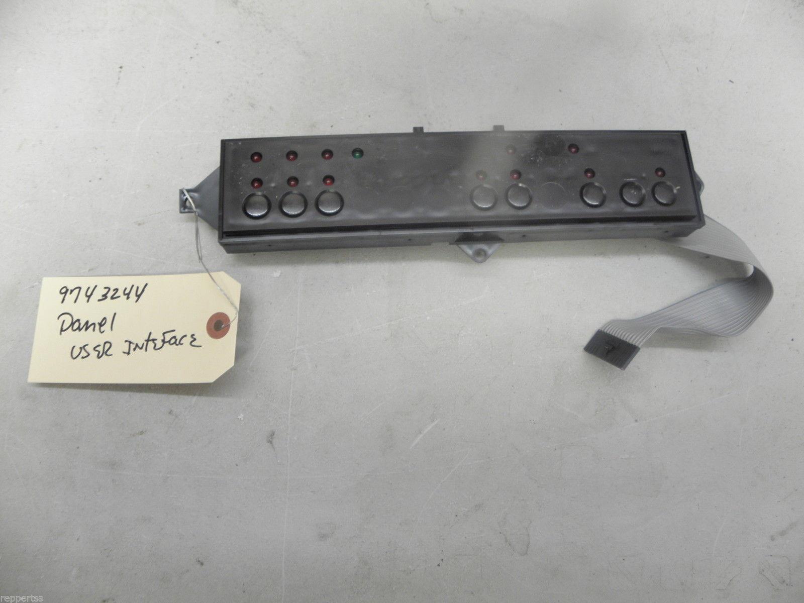 WHIRLPOOL DISHWASHER 9743244 USER INTERFACE PANEL USED PART ASSEMBLY WHIRLPOOL DISHWASHER 9743244 USER INTERFACE PANEL USED PART ASSEMBLY